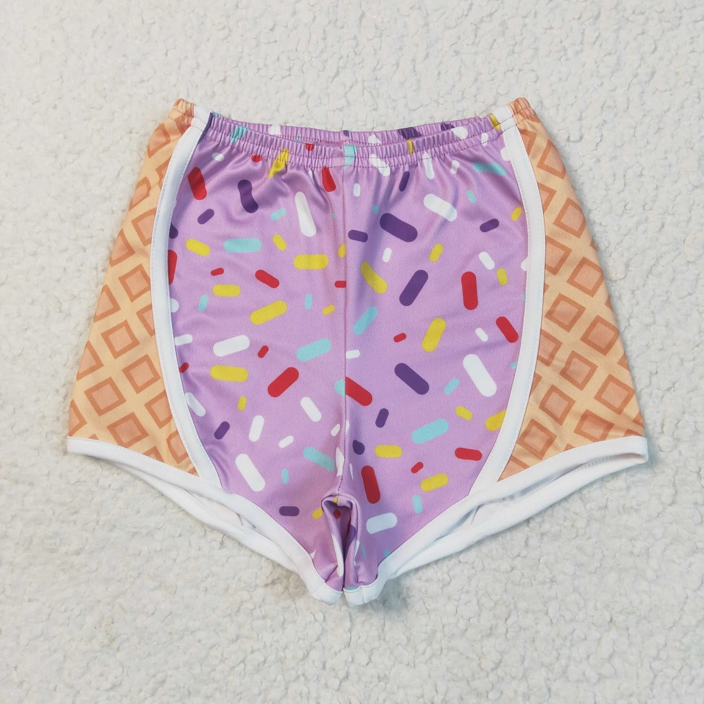 Sibling Baby Girls Ice-cream Drip Yoga Shorts Bottoms 5.20