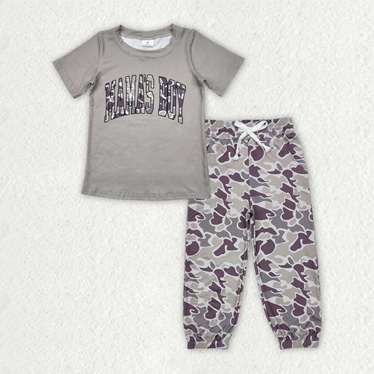 Sibling Baby Mama's Boy Top Pocket Jogger Pants Outfits Sets 4.29