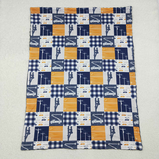 BL0075 Baby Kids Power Tower Minky blanket C10.15