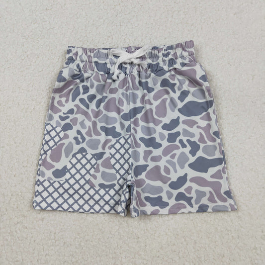 SS0647 Baby Boys Grey Camo Drip Team Shorts Bottom C10.28