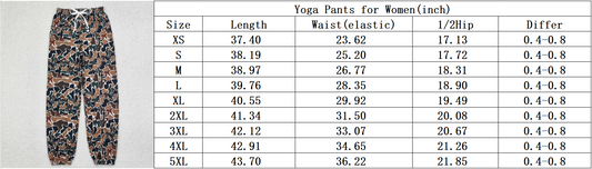 4 Colors Adult Women Southern Camouflage Yoga Bottom Jogger Pants