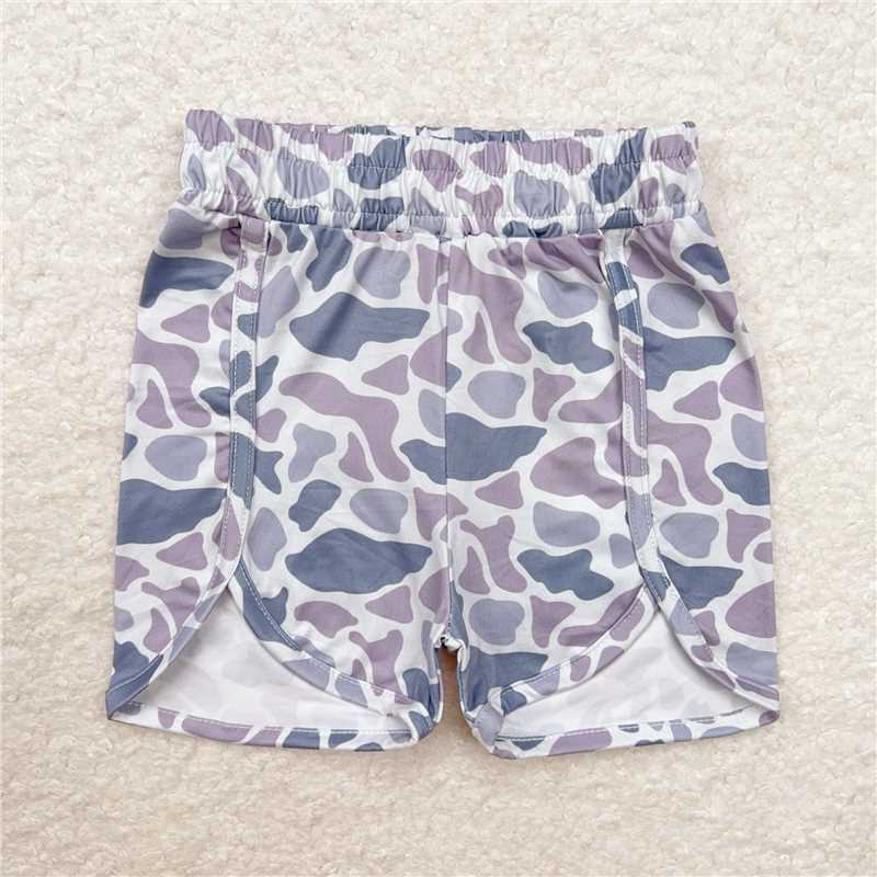 Mommy&Me Family Baby Girls Boys Grey Camo Summer Shorts Bottoms
