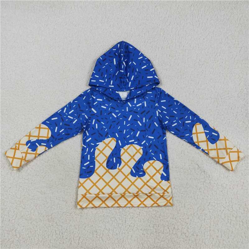 7 Colors Sibling Baby Kids Long Sleeves Team Sprinkles Drips Hoodies Tops 7.29