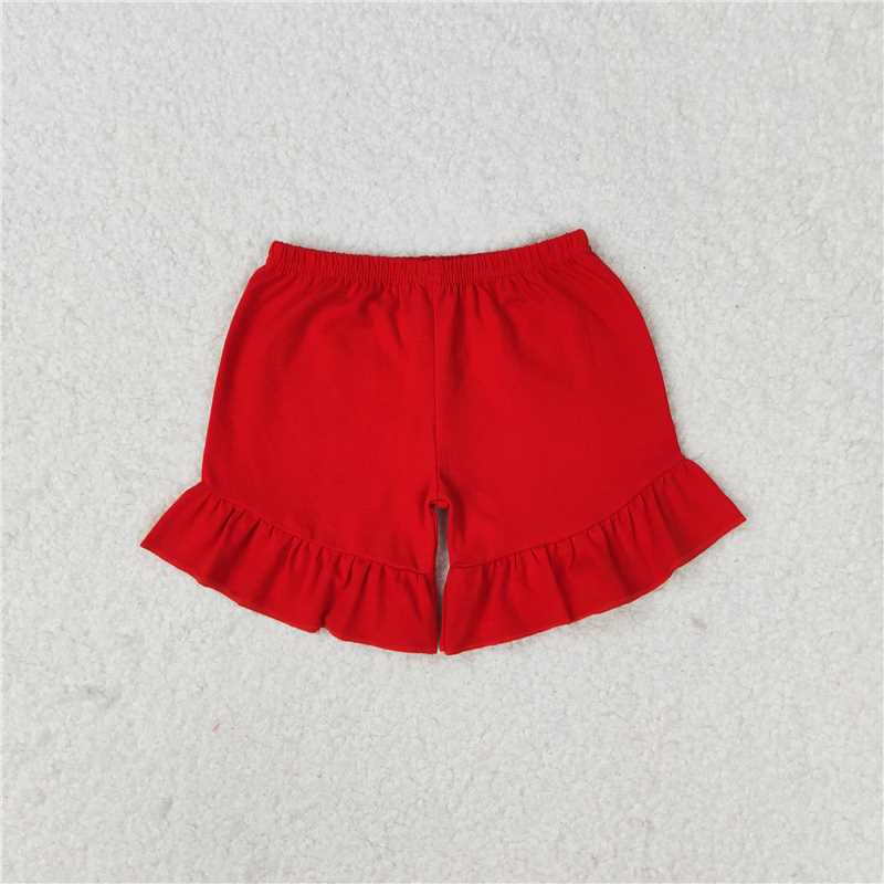 Sibling Baby Girls Cotton Ruffle Summer Shorts