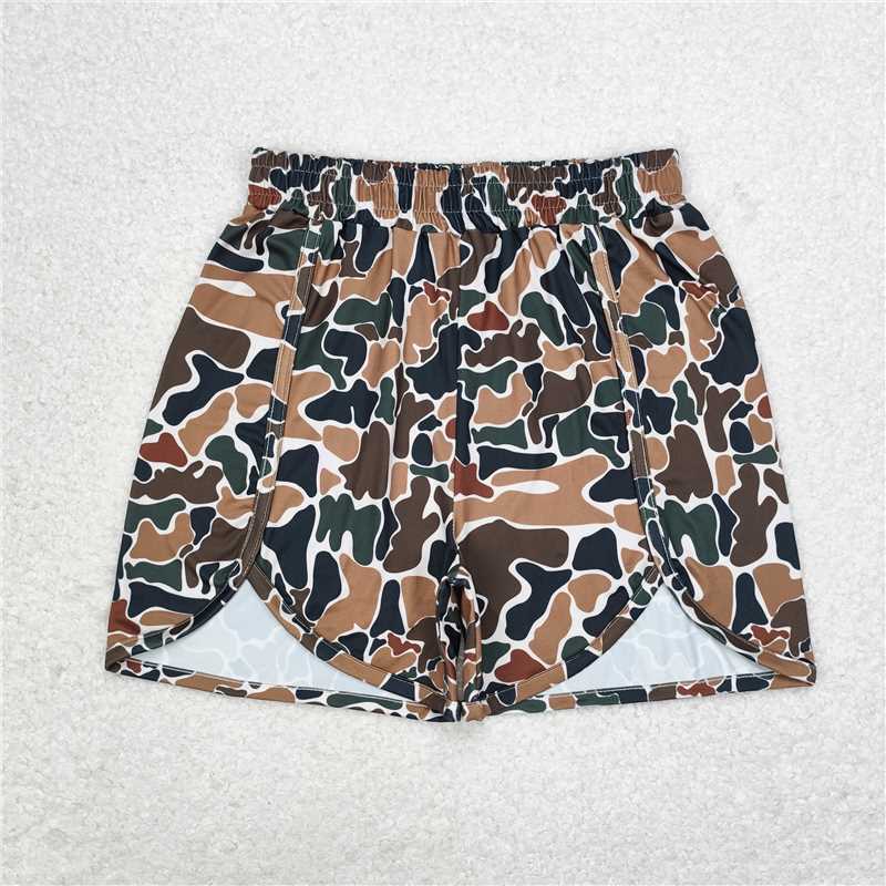 Mommy&Me Family Sibling Brown Camo Summer Shorts Bottoms