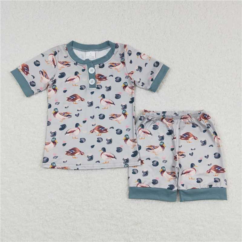 RTS BSSO0282 Baby Boys Duck Hunting Short Sleeve Tops Shorts Clothing