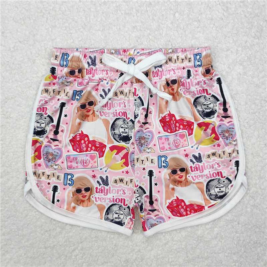 Mommy&Me Adult Baby Girls Pink Singer Lover Shorts Bottoms