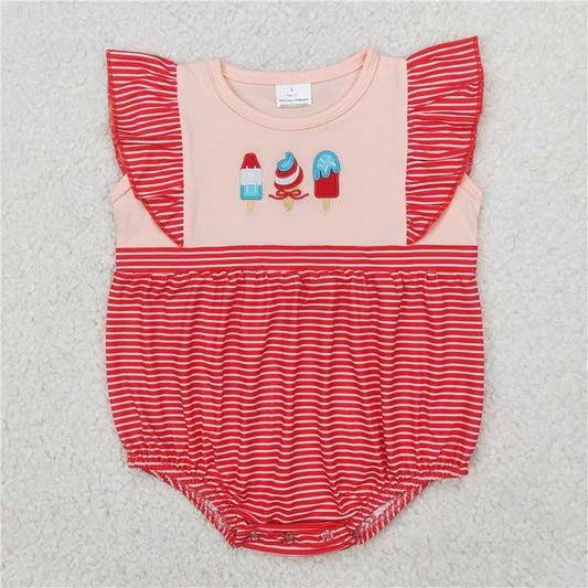 Sibling Baby Boys Popstick Shirt 4th Of July Rompers Shorts Sets