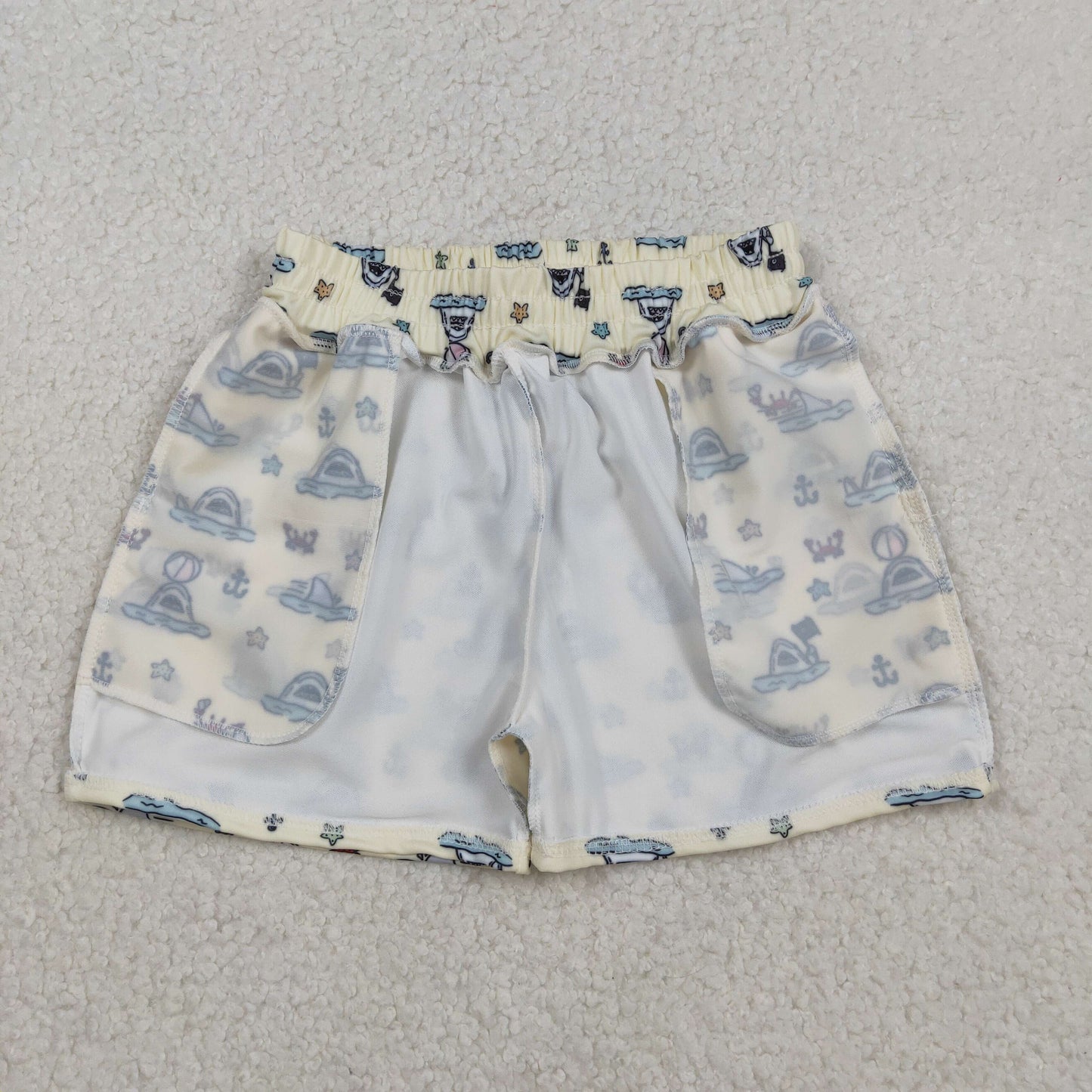 S0584 Baby Boys Sea Starfishes Crabs Swimming Trunks Bottom C11.25