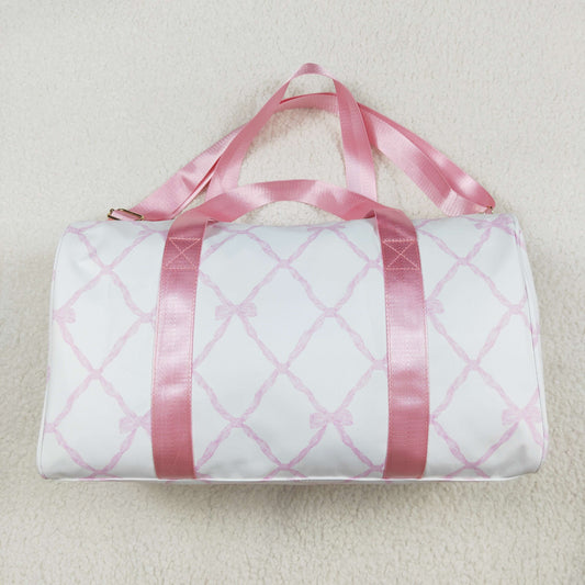 BA0226 Baby Girls Pink Bows Gym Duffle Bag