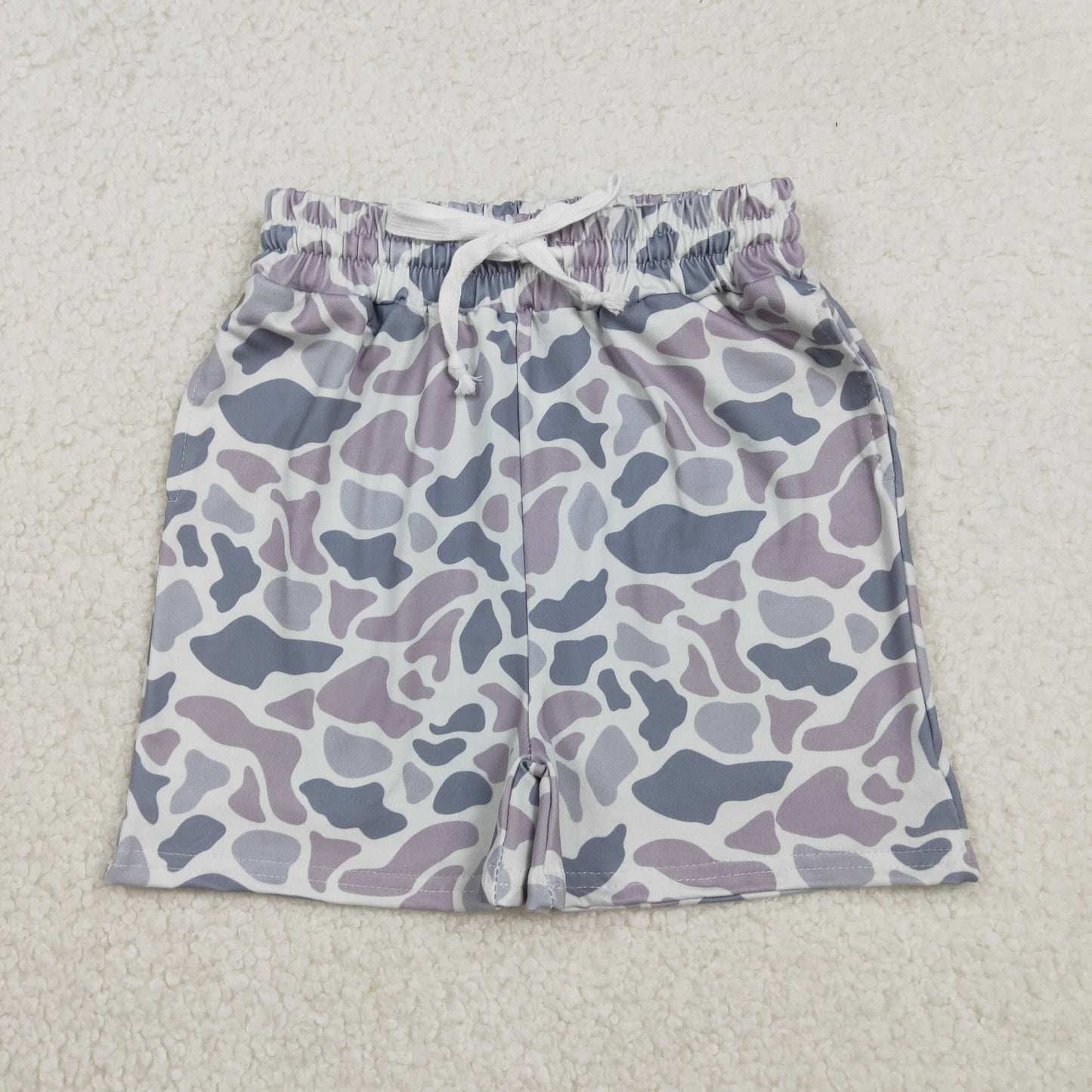 SS0730 Baby Boys Grey Blue Camo Shorts Bottom C11.29