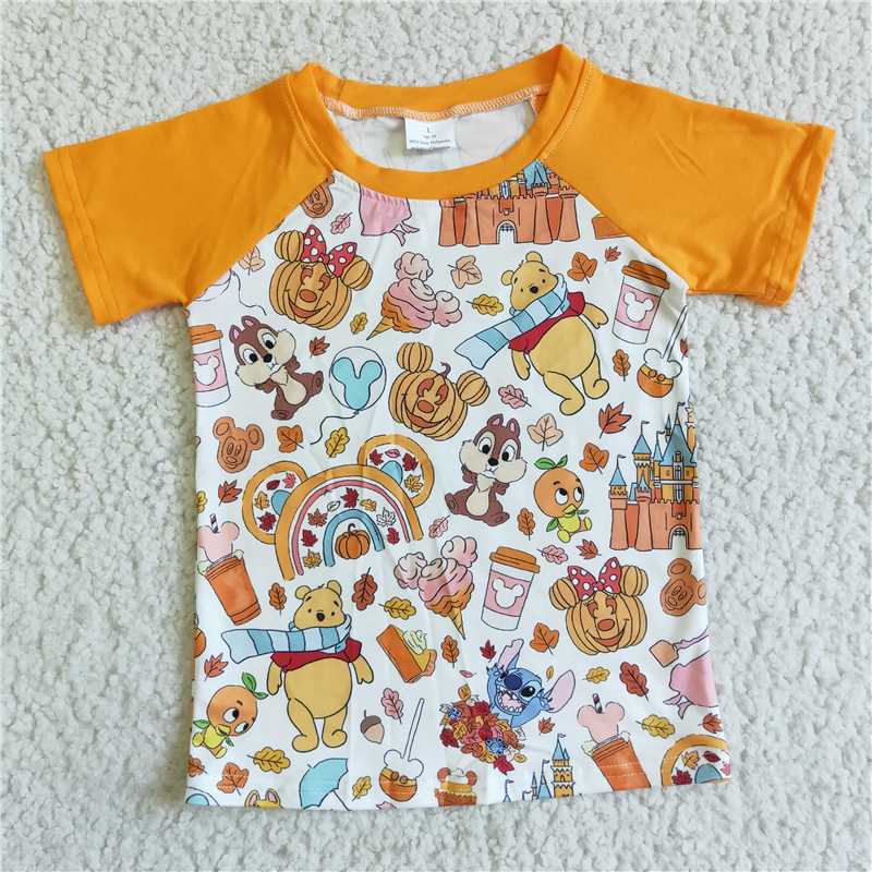 RTS BT0044 Baby Boys Top Baby Boys short sleeve bear cartoon shirts