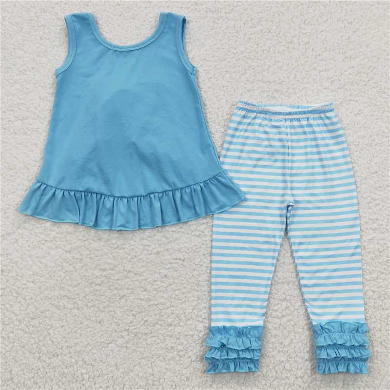 Baby Girls Four Colors Bow Tunic Stripe Icing Legging Pants Clothes Sets