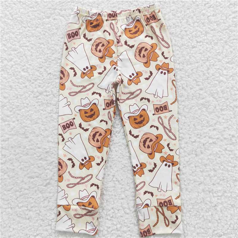 P0166 boo Cowboy Ghost pumpkin pants