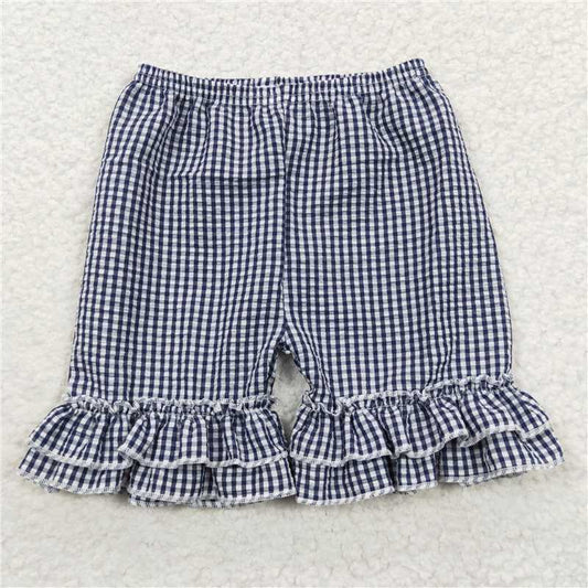 Baby Girls summer slibling seersucker shorts