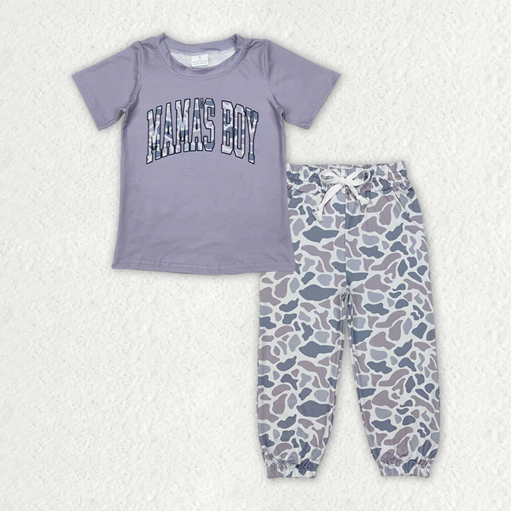 Sibling Baby Mama's Boy Top Pocket Jogger Pants Outfits Sets 4.29