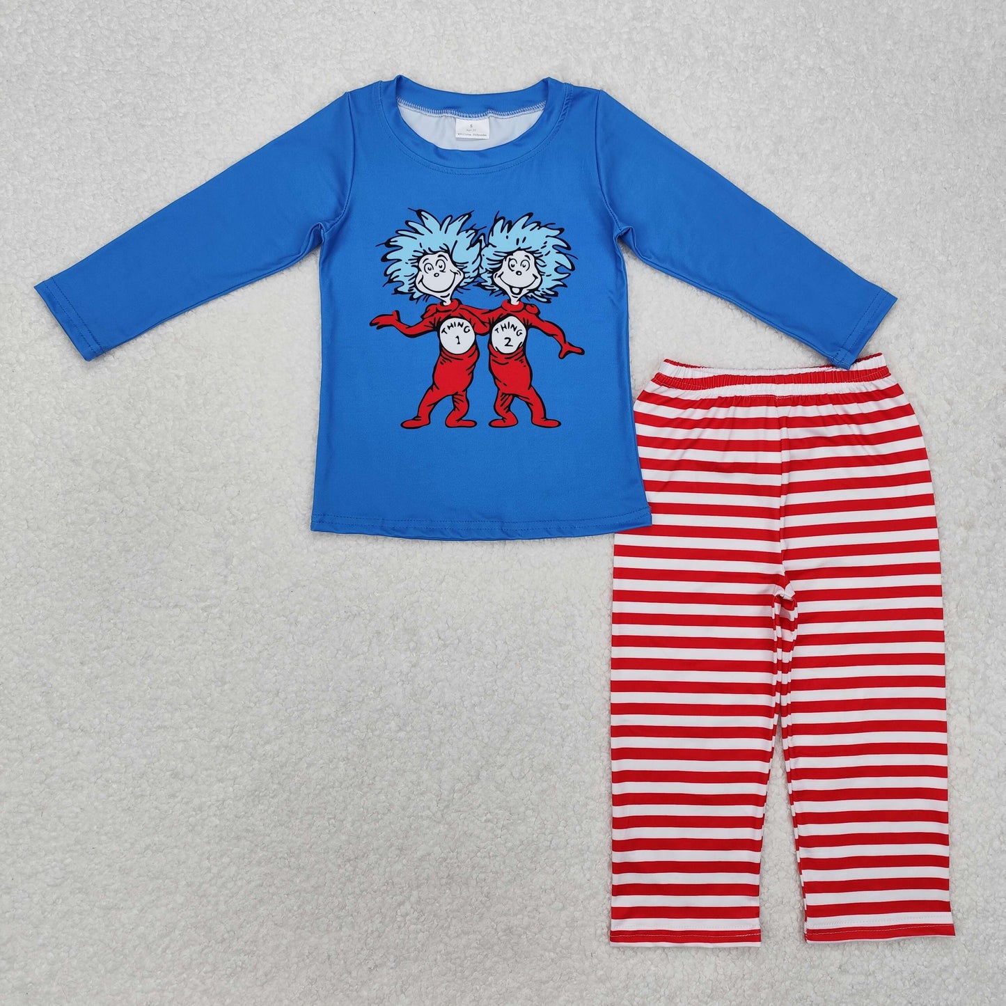 BLP1027 Baby Boys Dr Reading Thing Shirt Top Pants Clothes Set