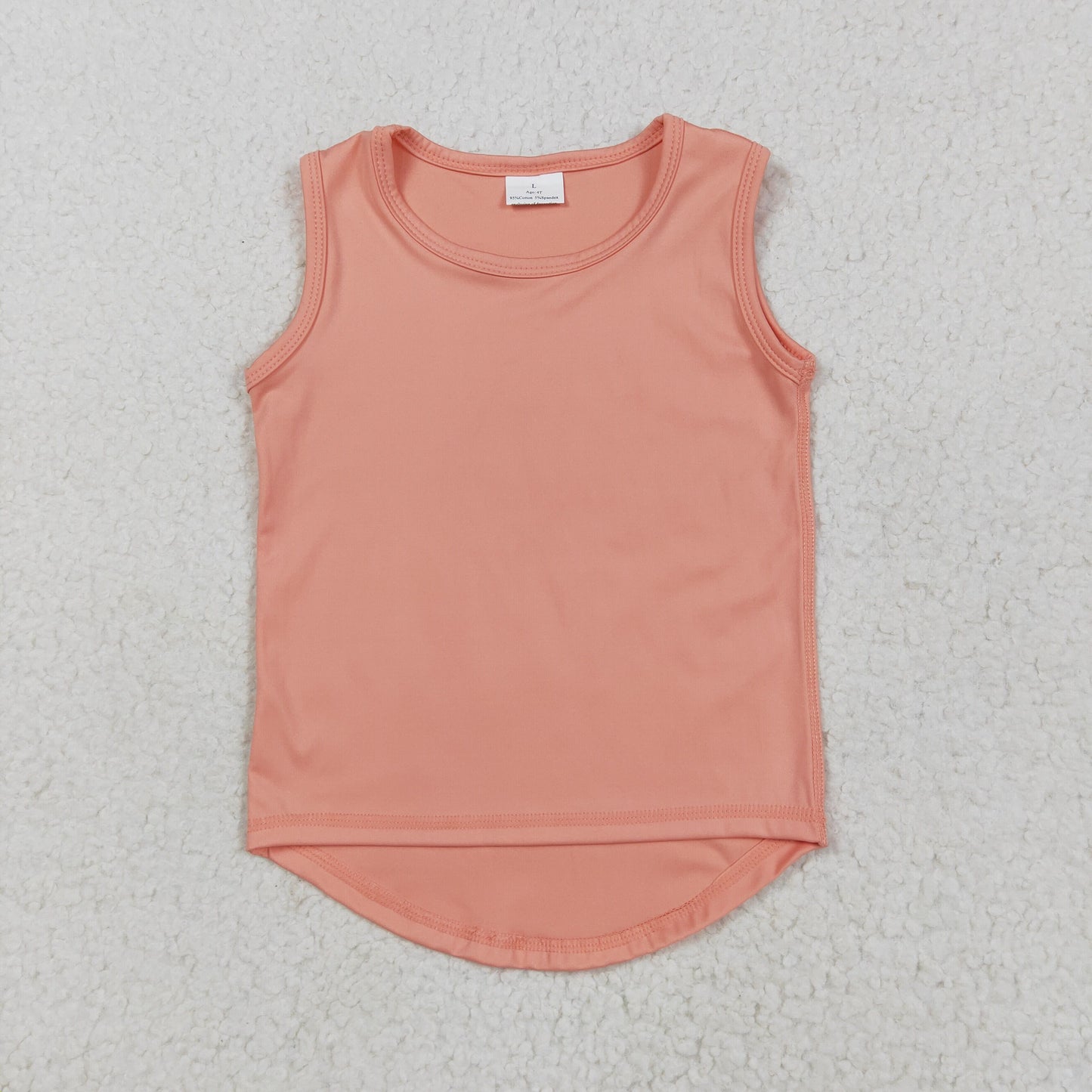 GT0984 Baby Girls Peach Sleeveless Vests Top 5.23