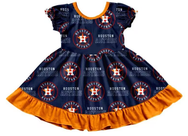 Girls custom Team H short-sleeved skirt