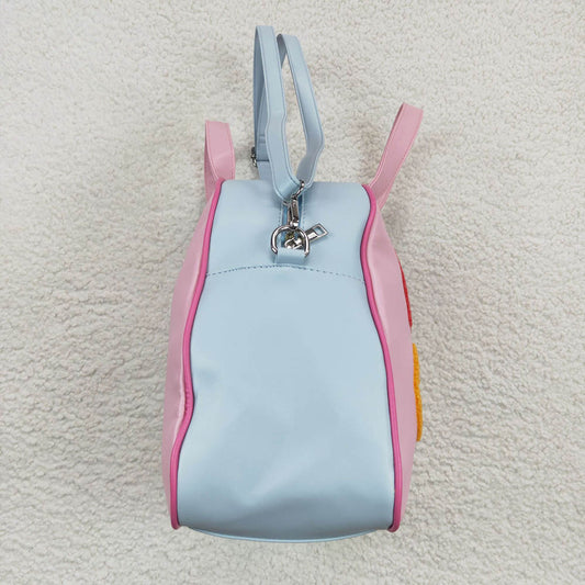 BA0105 Pink Blue hand bill shoulder bag