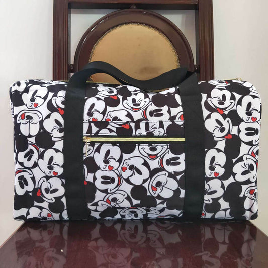 BA0132 Black and white gym bag