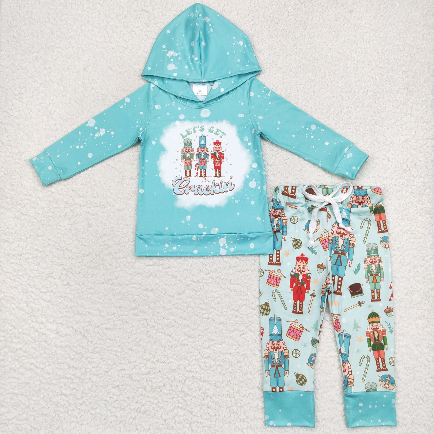 BLP0231 Baby Boys Christmas Soldier Hoodie Pants Clothing Set