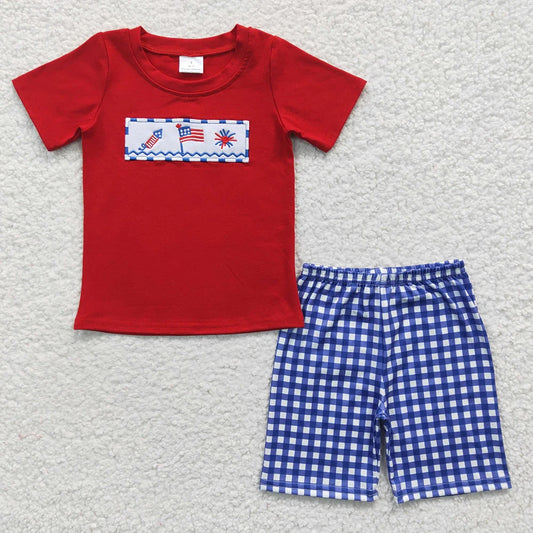 Sibling Baby Boys July 4th Summer Shorts Outfits 4.15