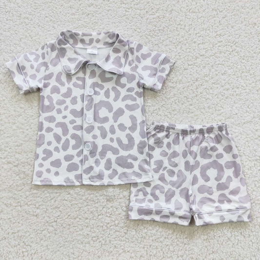 Sibling Baby Boys Button Top Shorts Summer Western Pajamas Sets 6.2