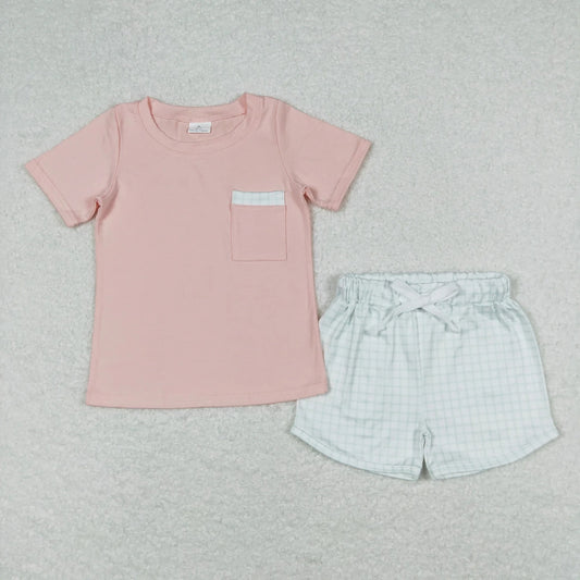 Sibling Baby Boys Pockets Tee Shirts Shorts Summer Clothes Sets 5.14