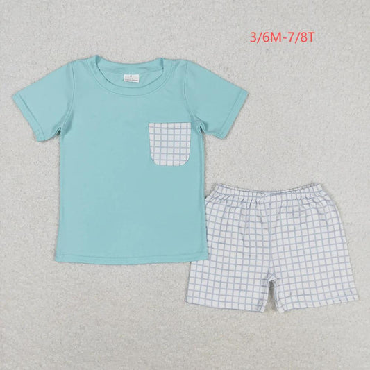 Sibling Baby Boys Cotton Pocket Top Shorts Outfits Sets 4.15