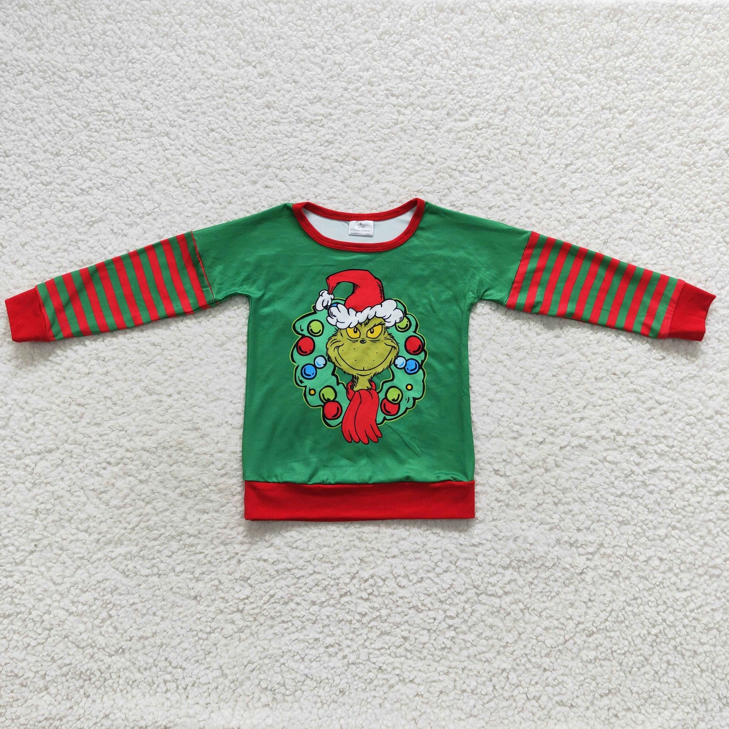 BT0245 Baby Kids Christmas Frog Tee Shirts Tops