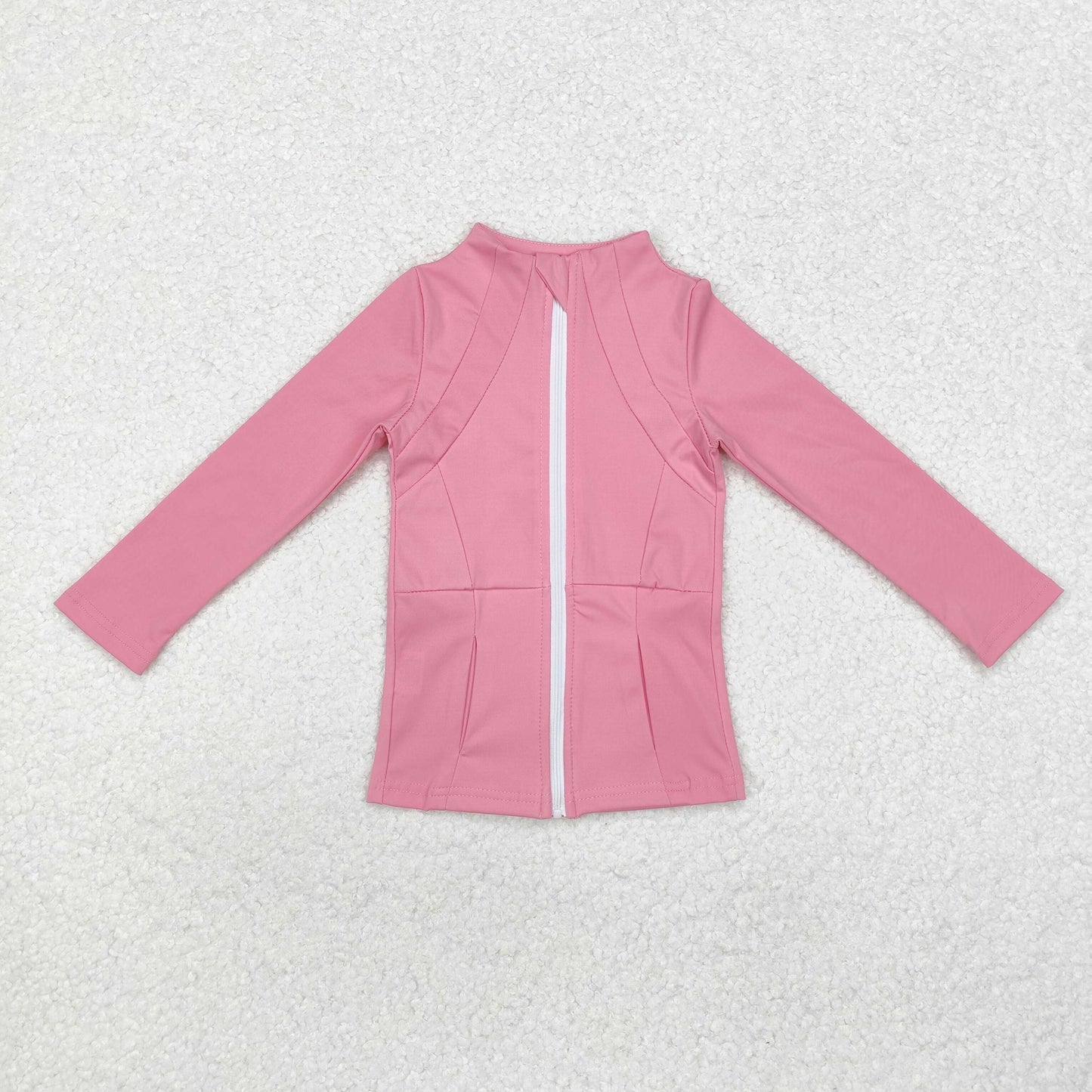 GT0680 Baby Girls Dark Pink Zip Pocket Yoga Active Wear Jacket