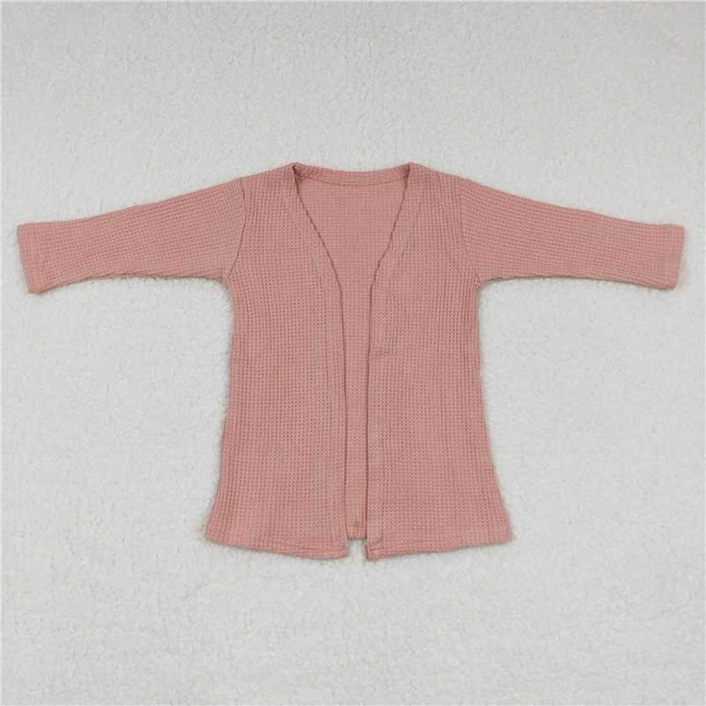 GT0248 Pink long sleeve cardigan top