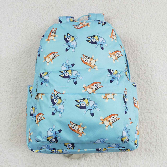 BA0195 Cartoon dog blue backpack