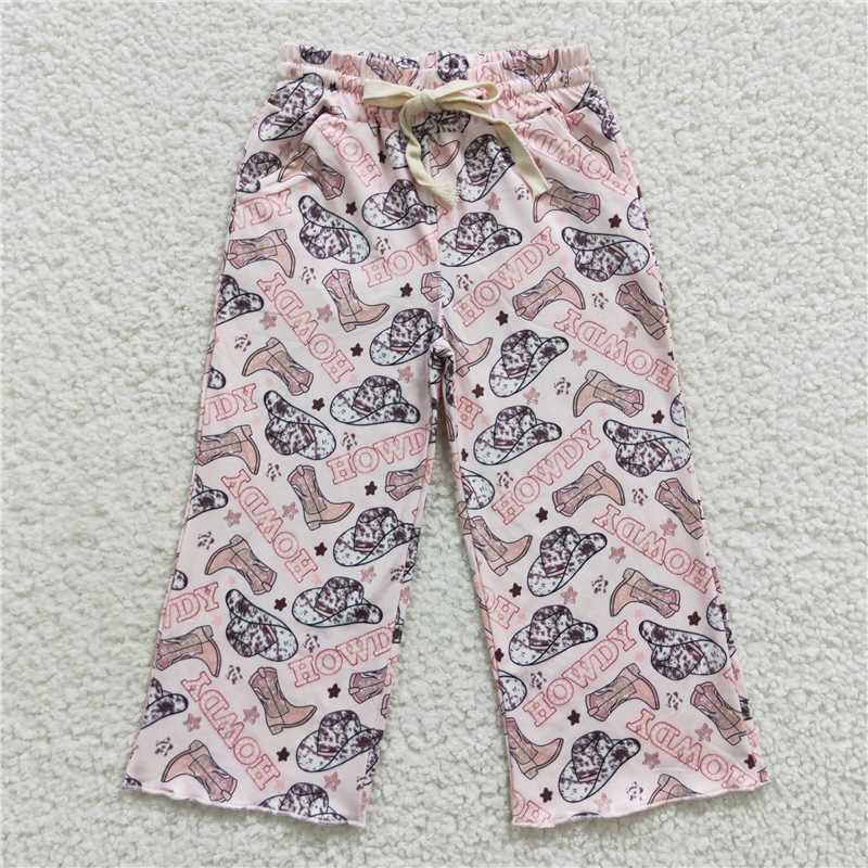 P0136HOWDY Boots Long Pants Pink