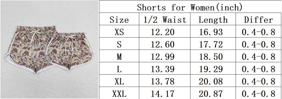 Mommy and Me Baby Girls Green Camo Summer Shorts