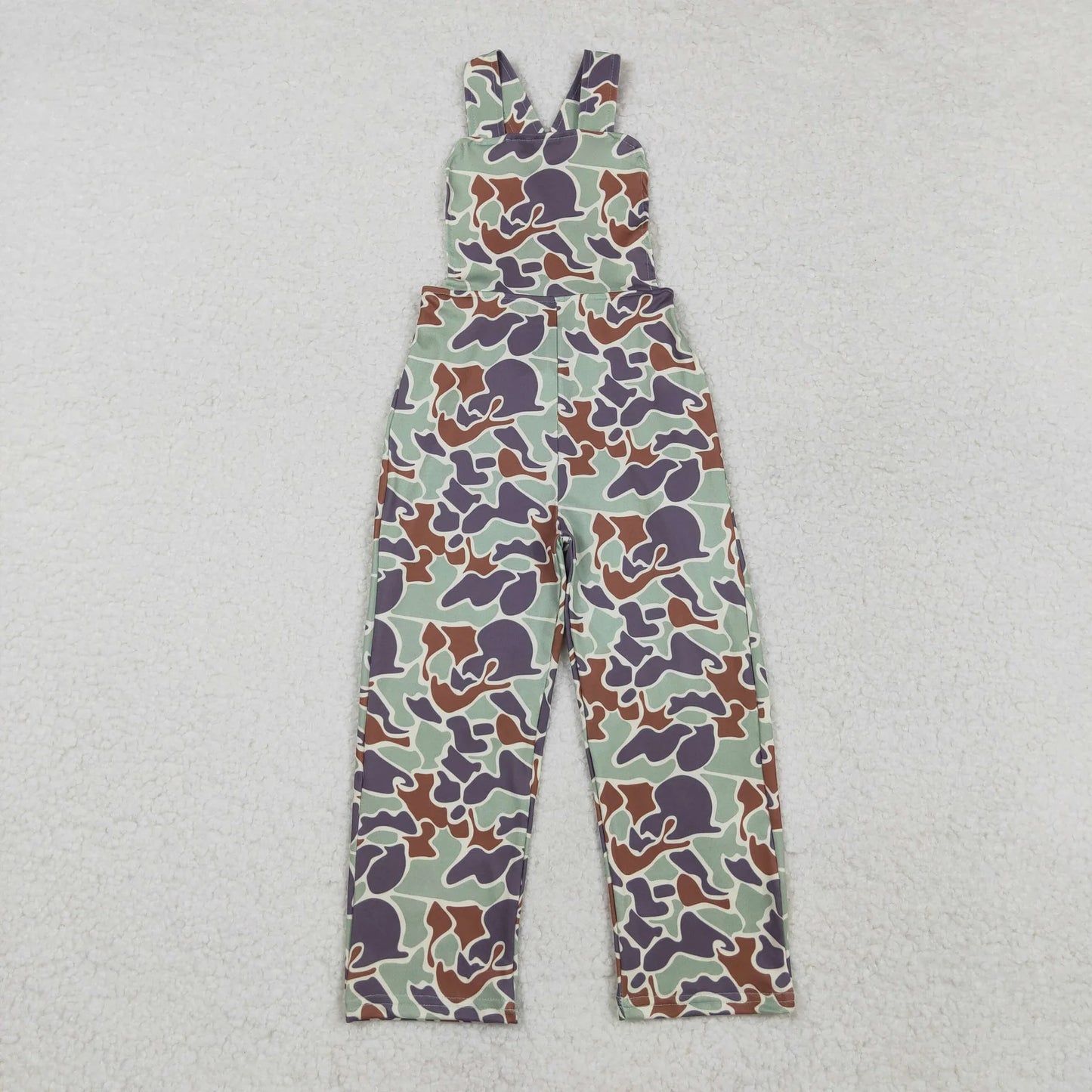 Sibling Baby Boys Girls Southern Camo Straps Pant Jumpsuits C10.25