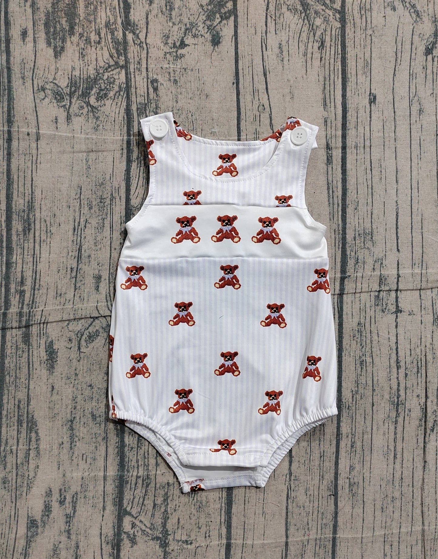 Sample SR3570 Cute Sleeveless Baby Boys Bears Stripe Rompers