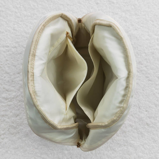 BA0086 pink and white plaid lace backpack