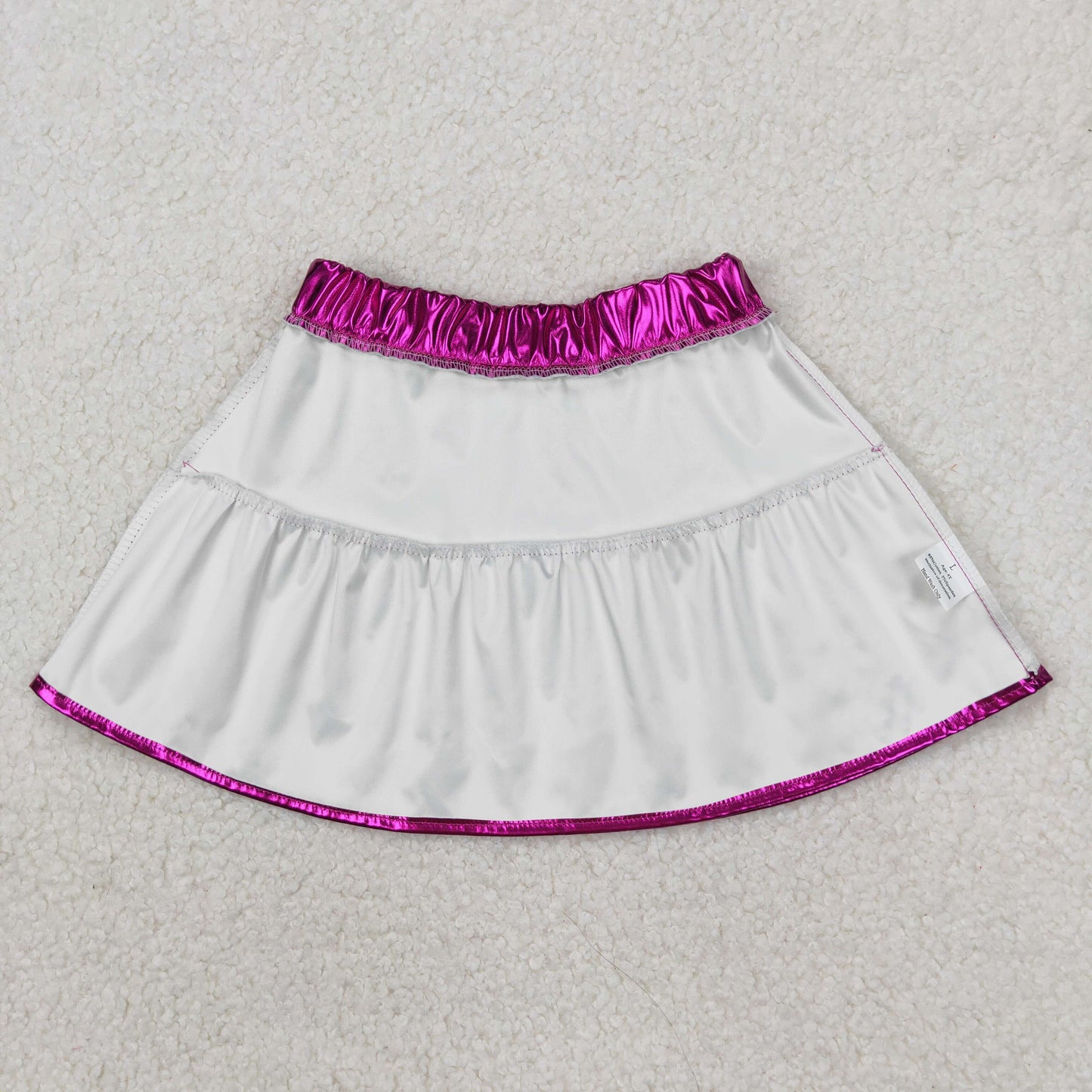 GLK0039 Baby Girls Purple Leather Skort Skirts
