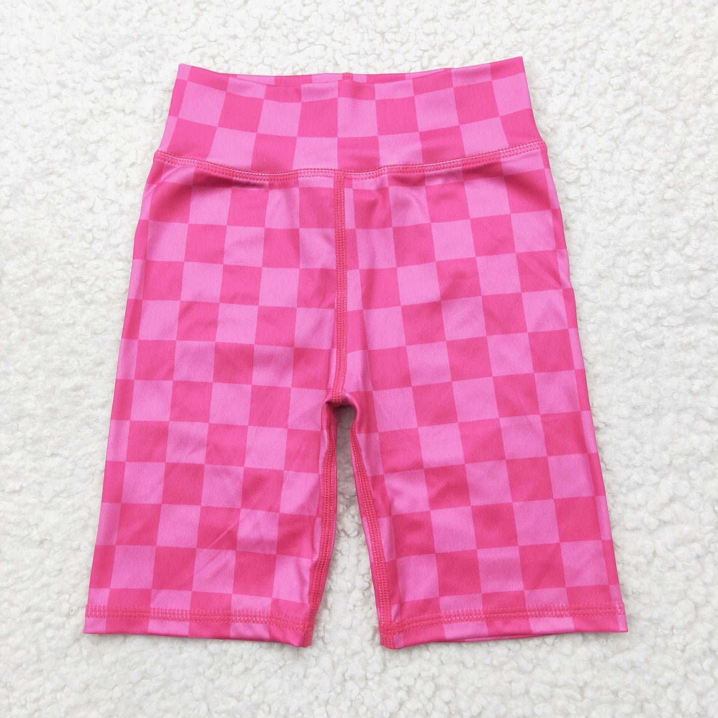 SS0538 Baby Girls Pink Plaid Biking Shorts Bottoms 5.26