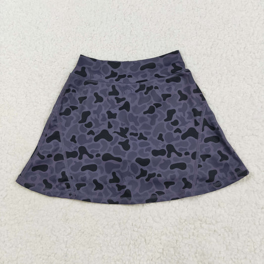 GLK0130 Baby Girls Western Dark Gray Ducks Camo Yoga Skorts Bottom 8.8
