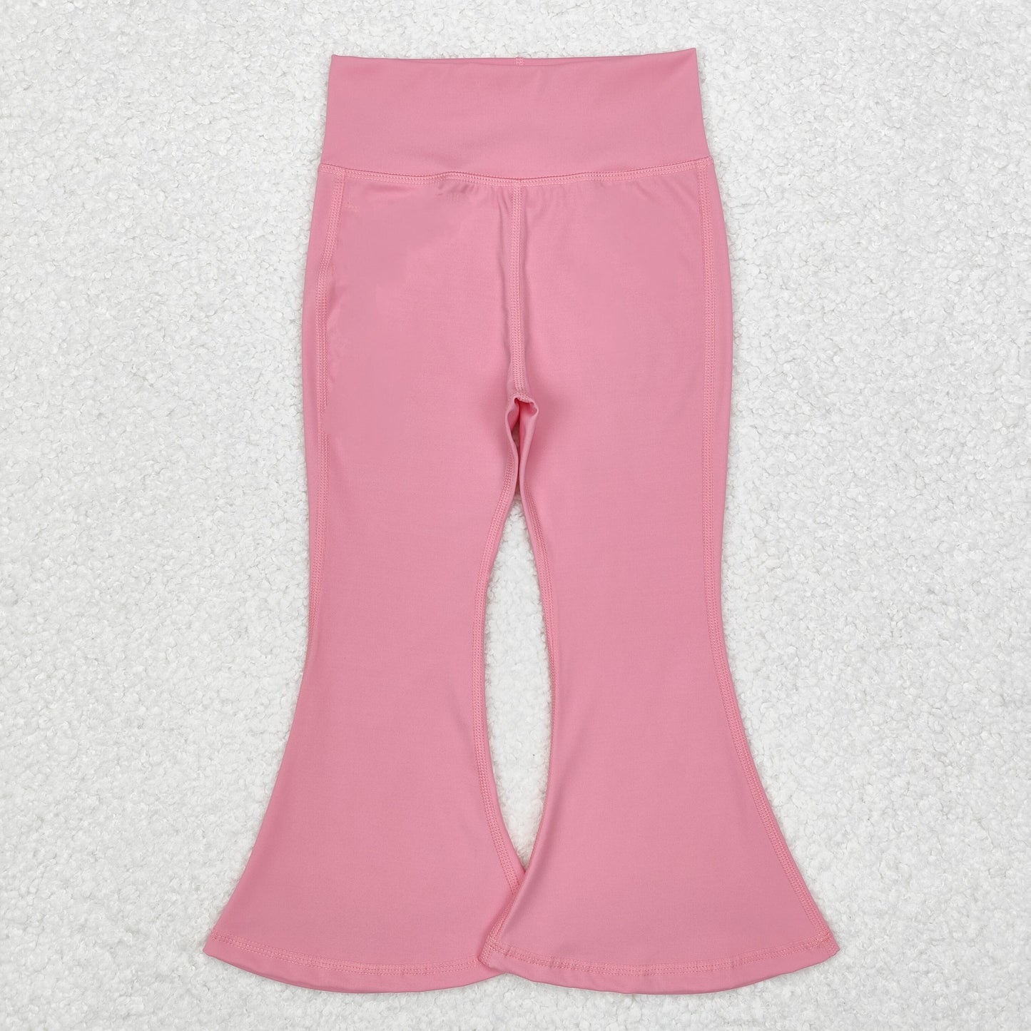 P0573 Baby Girls Dark Pink Yoga Active Wear Bell Bottom Pants