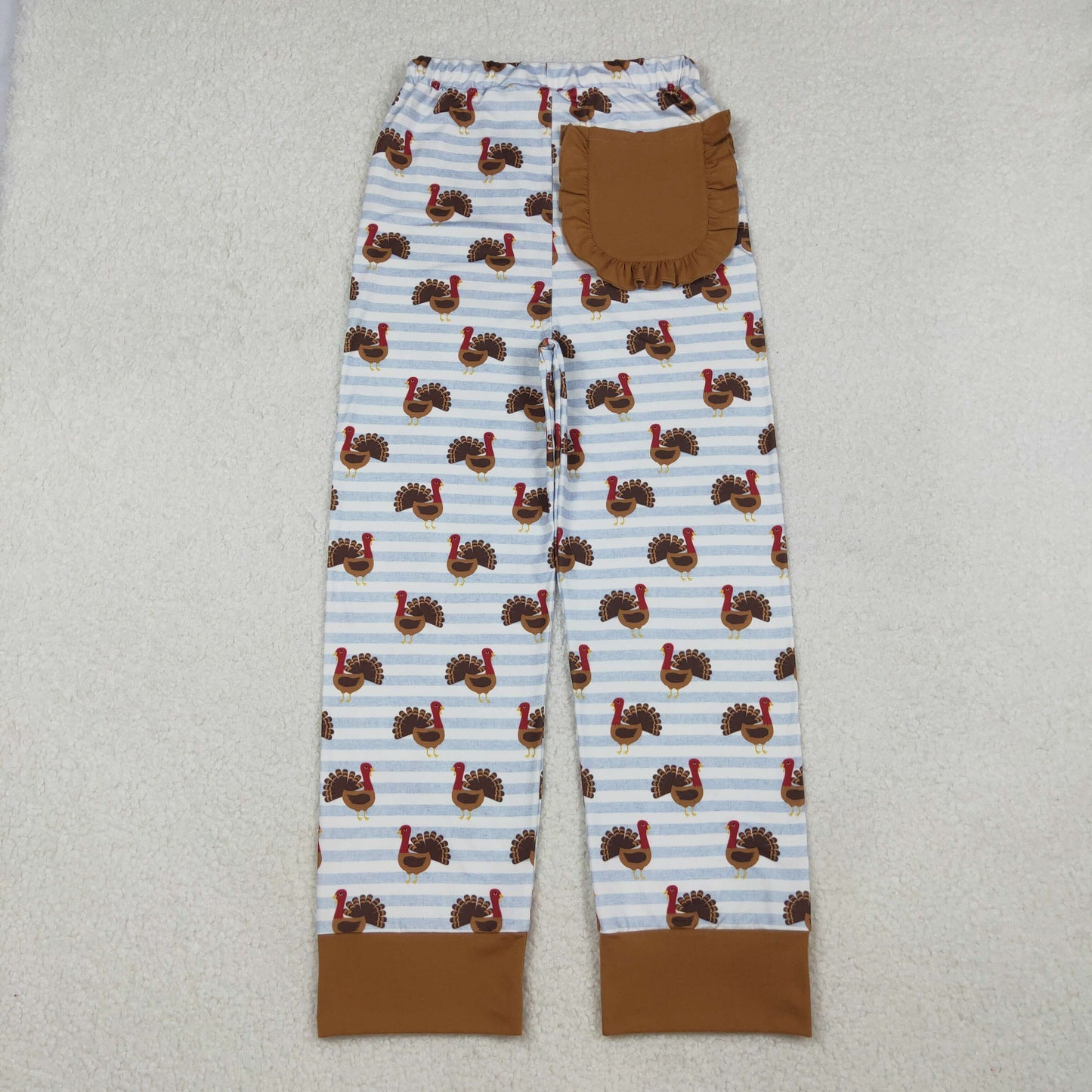 P0516 Adult Women Thanksgiving Turkey Bottom Pants Pajamas C10.15