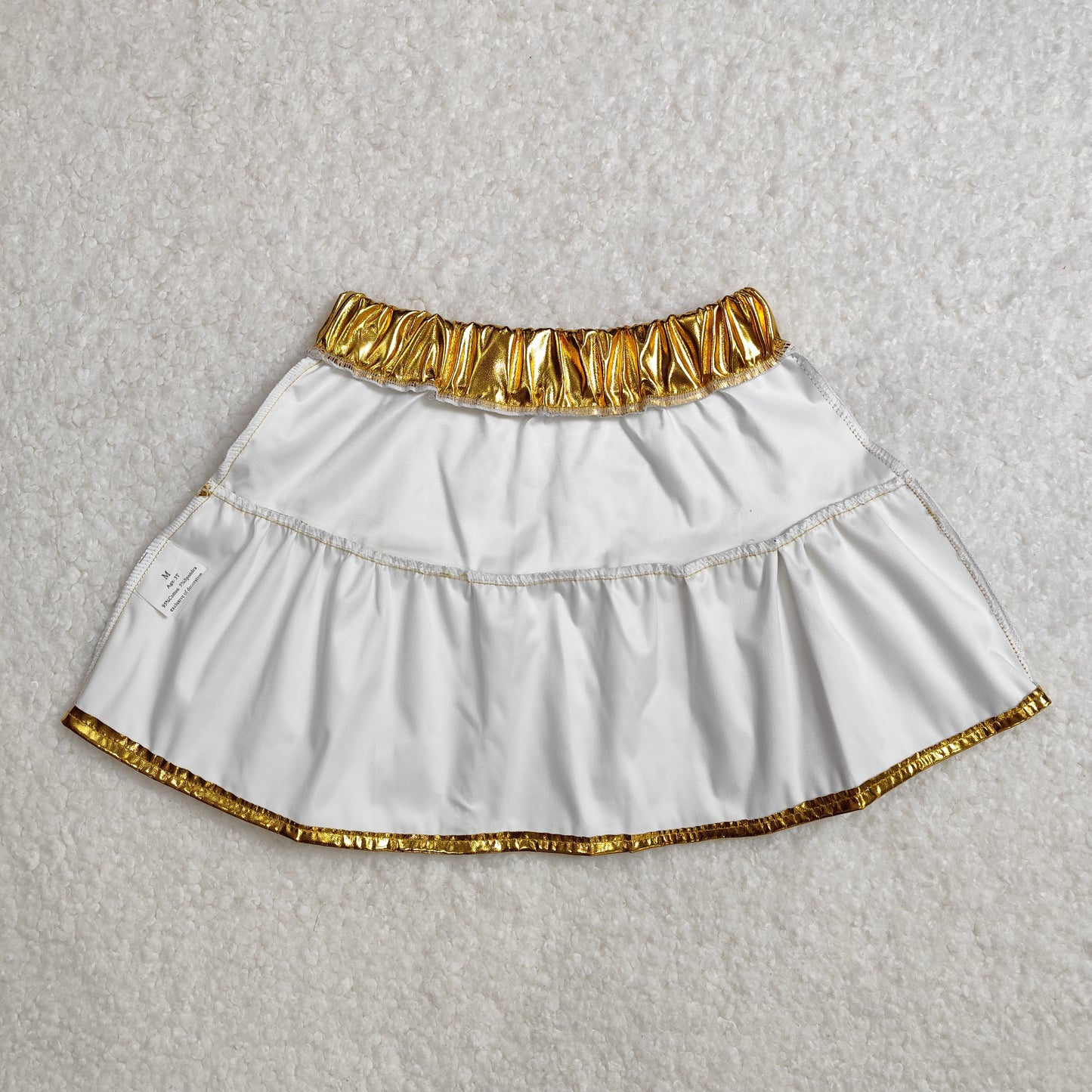 GLK0043 Baby Girls Golden Leather Skort Skirts