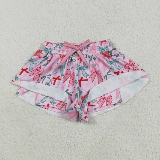 SS0578 Baby Girls Pink Green Bows Summer Shorts Bottoms 5.24
