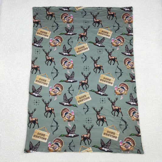 BL0151 Baby Toddler Children Hunting Deer Ducks Blanket C10.17