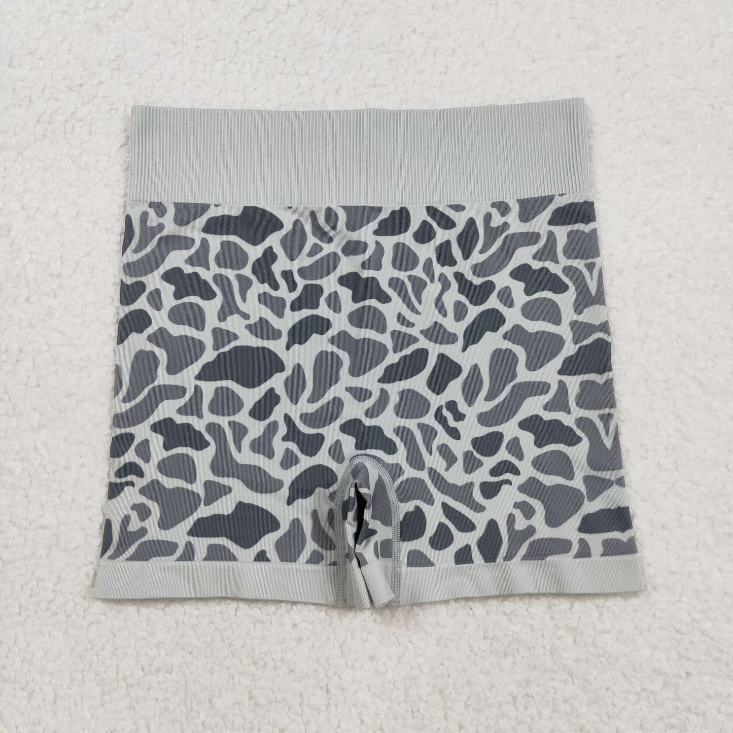 SS0643 Adult Women Grey Camo Knitted Yoga Crop Bra Tops C9.5