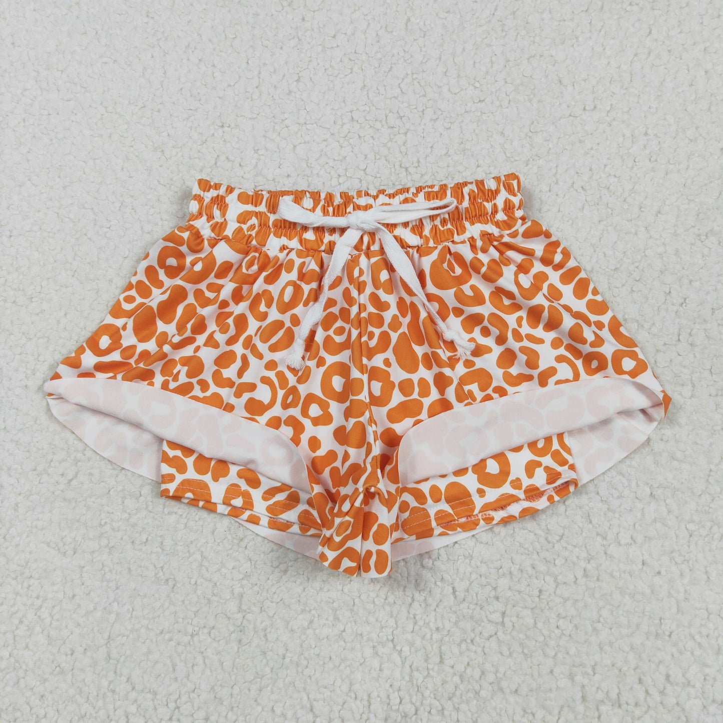 SS0584 Baby Girls Orange Leopard Summer Shorts Bottoms 5.27