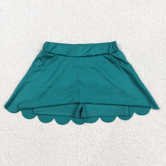 GLK0077 Baby Girls Dark Green Yoga Skorts Bottoms 5.17